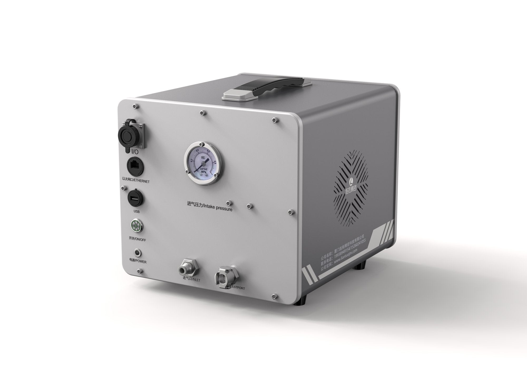 LG Series auto-regulating tester 3/4 view | Figurtech