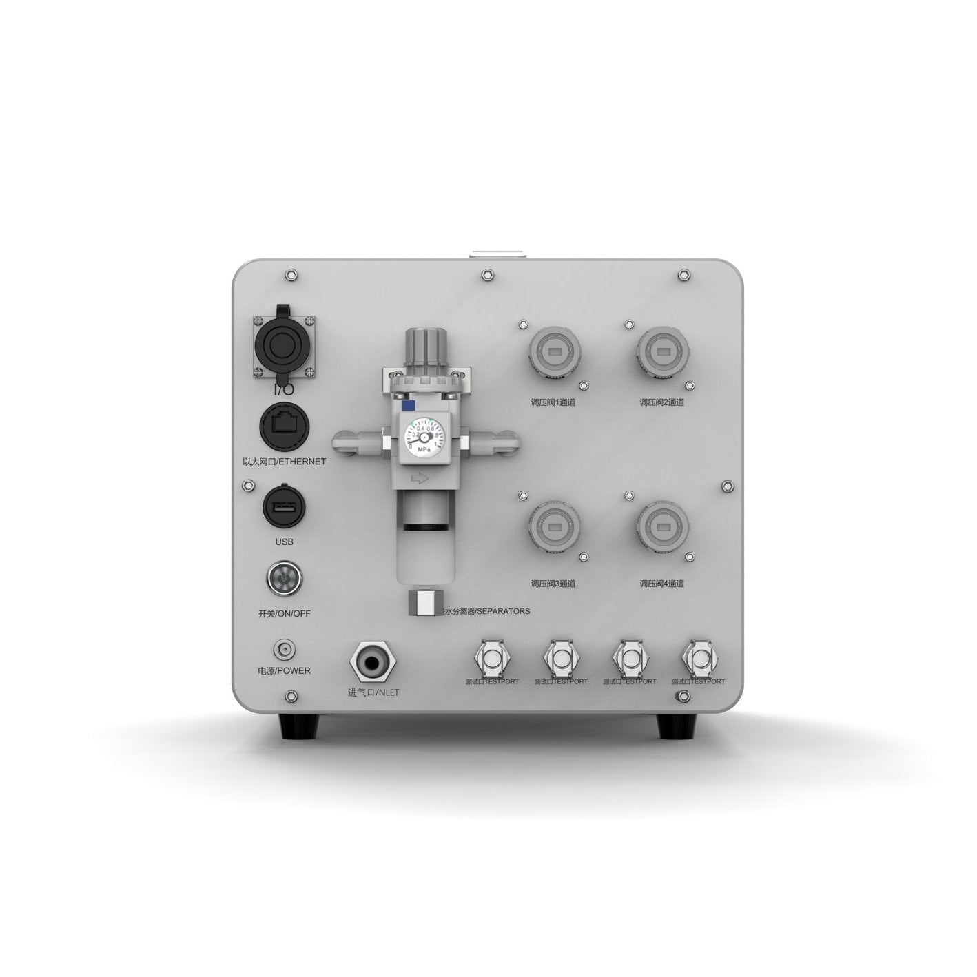 LM 4-channel rear I/O render | Figurtech